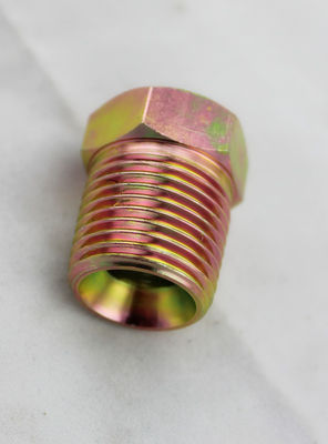 El cinc plateó los adaptadores hidráulicos amarillos del hilo del NPT, los acoplamientos hidráulicos y los accesorios